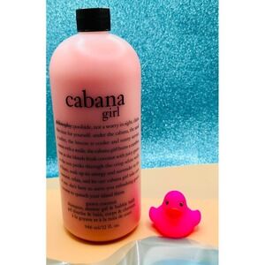 32oz Philosophy Cabana Girl Guava Coconut Shampoo Shower Gel Bubble Bath w/ Pump